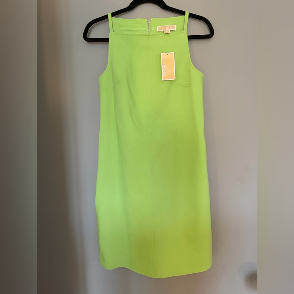Michael Kors Vibrant Green Midi Dress